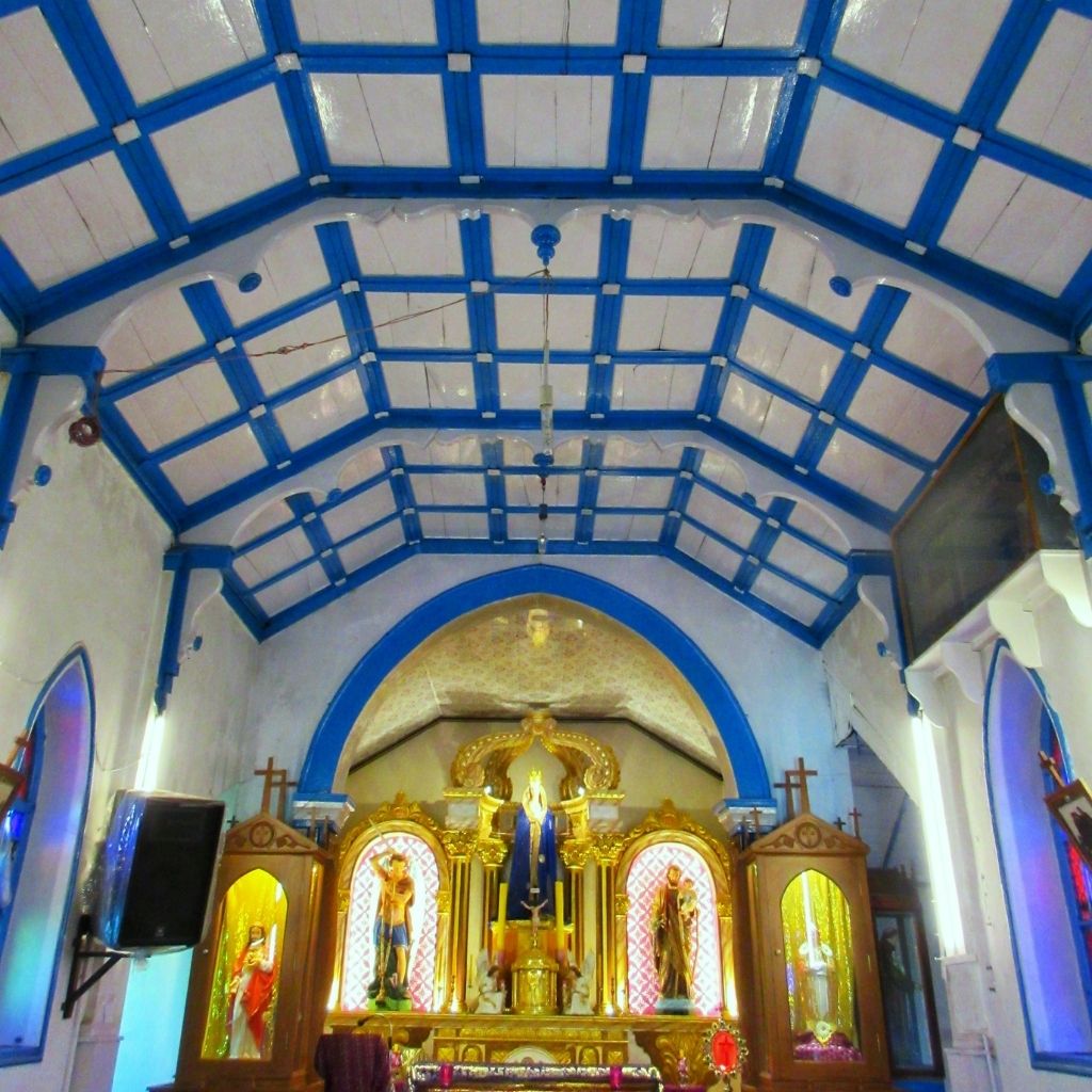 The decor of La Saleth church in Kodaikanal