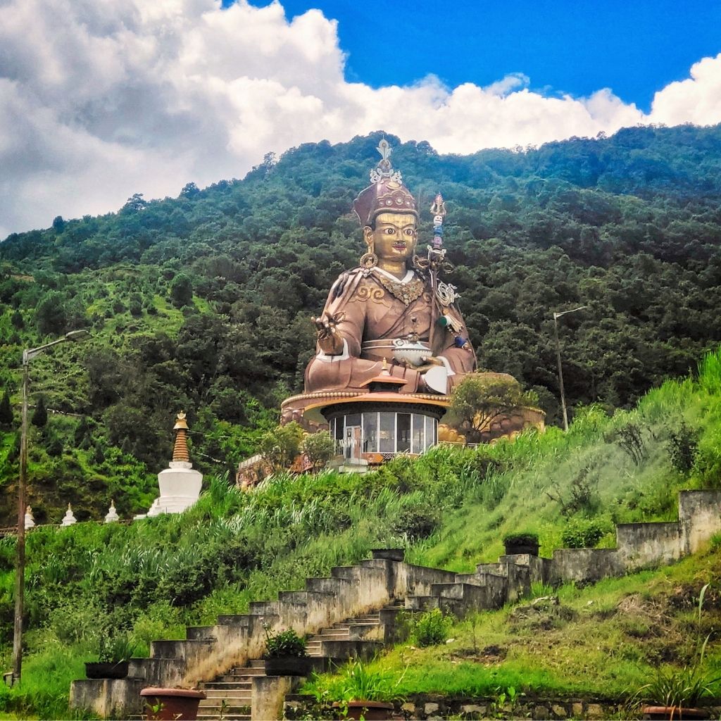 Statue of Guru Padmasambhava in Lhuntse, Bhutan