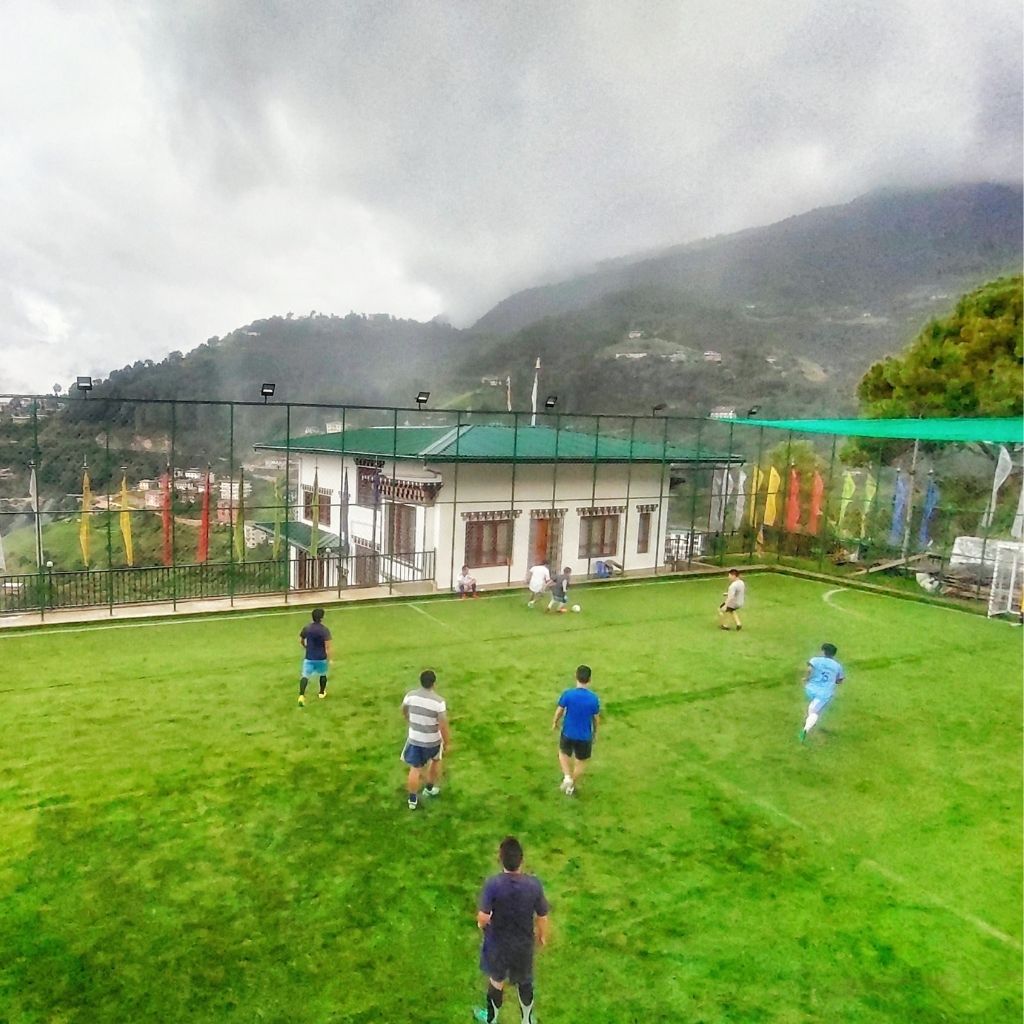Ri Daza Football Stadium in Mongar, Bhutan