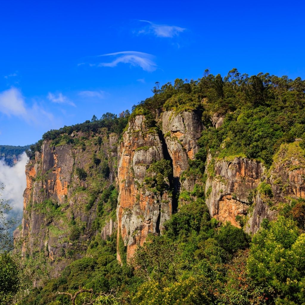 Breathtaking view of Pillar Rocks in Kodaikanal