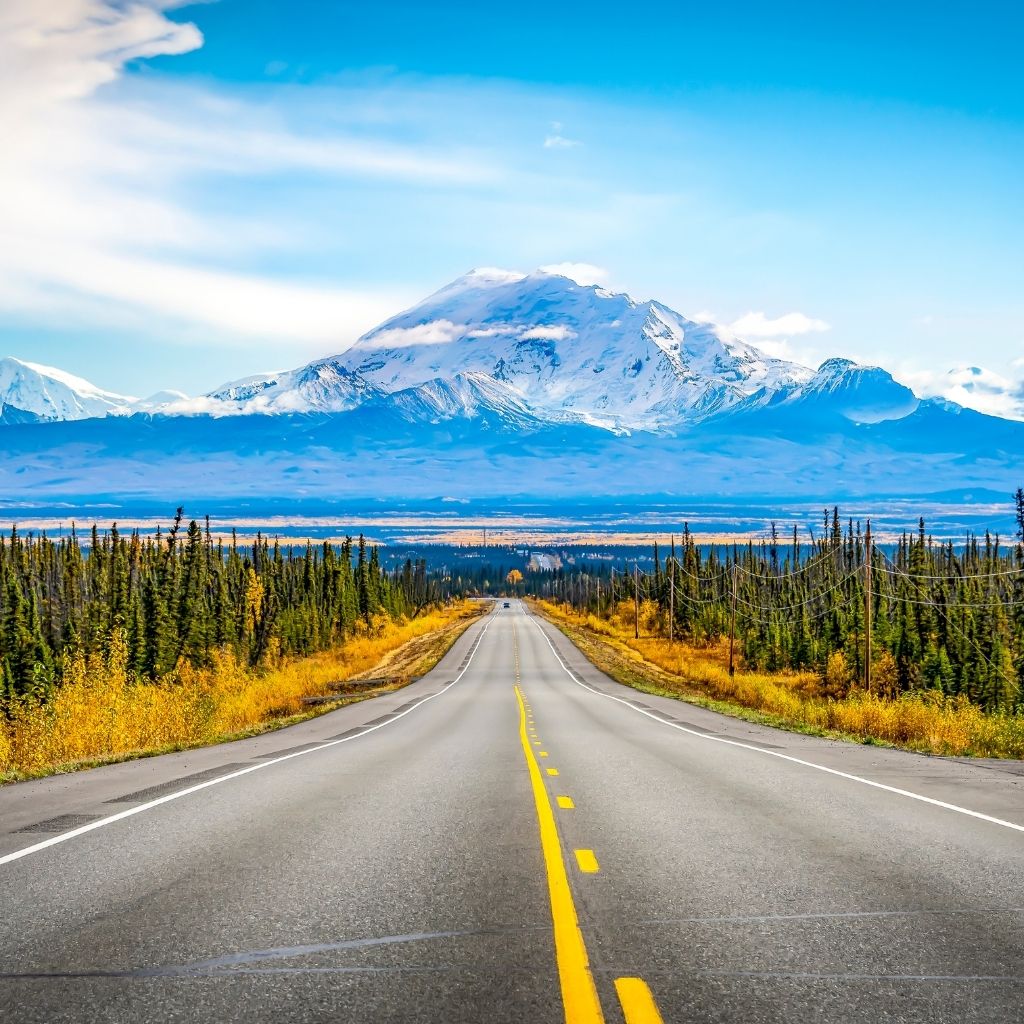 Take a scenic drive on the Alaska Highway