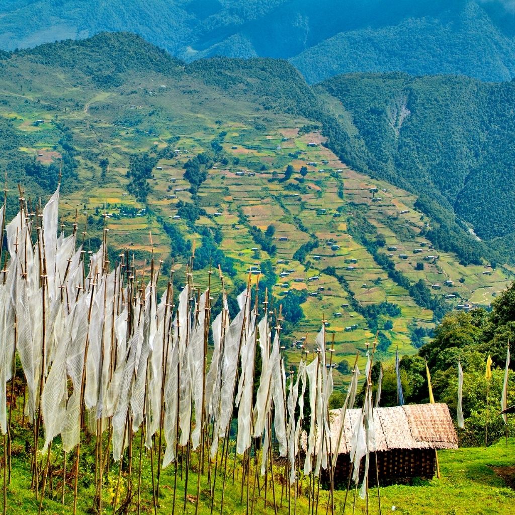 Picturesque landscaope of Trashigang in Bhutan