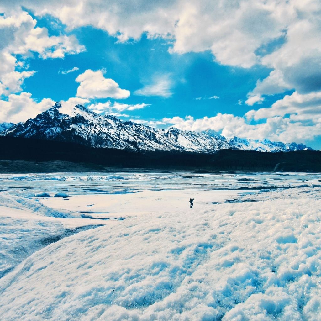 Glacier hiking at Root Glacier of Alaska