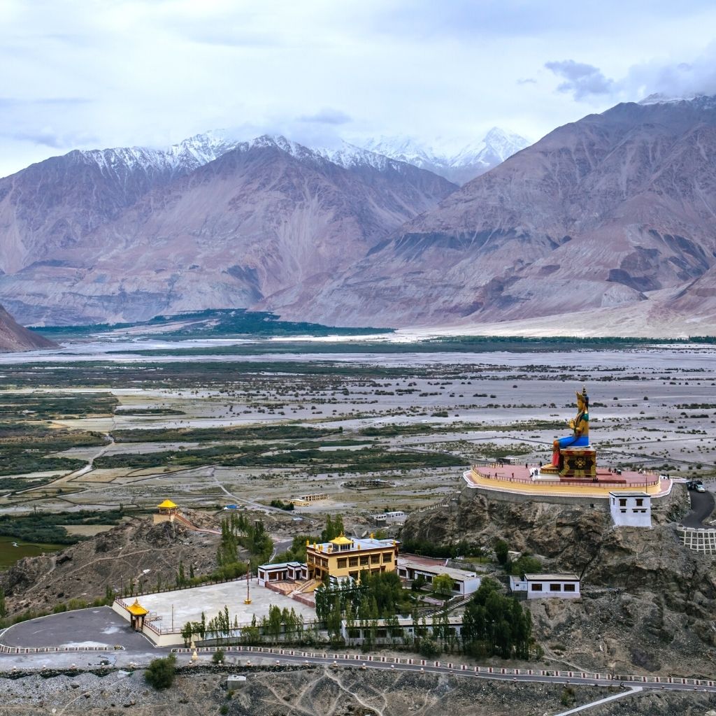 Diskit Monastery in Nubra Valley of Ladakh