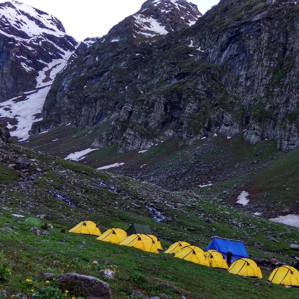 Trek from Sethan village to Chika campsite on the way to Hampta Pass