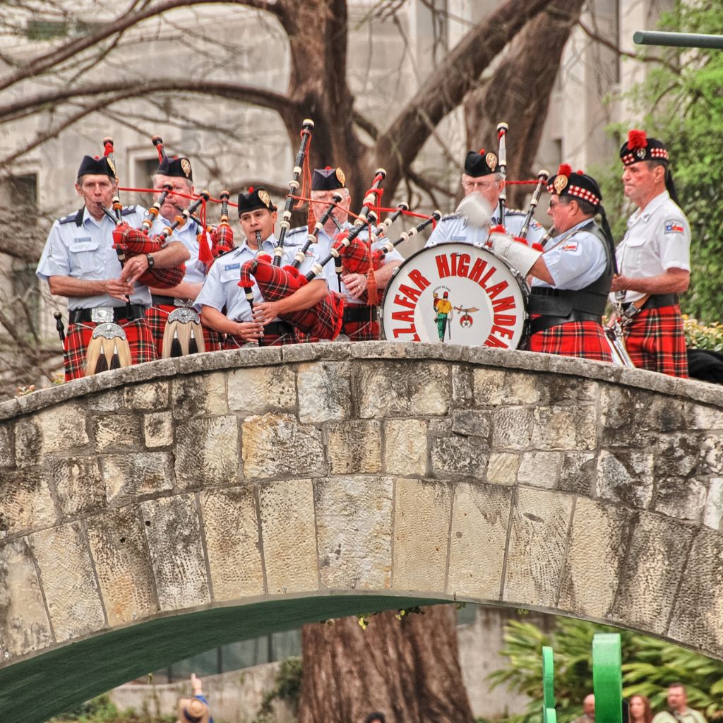 River parade in San Antonio, Texas