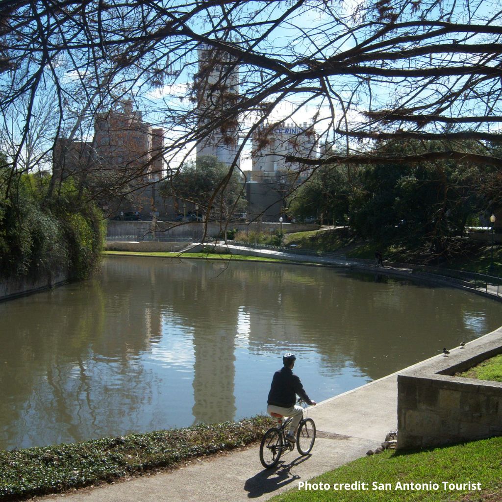 Rent a bicycle and explore the Riverwalk at your own pace
