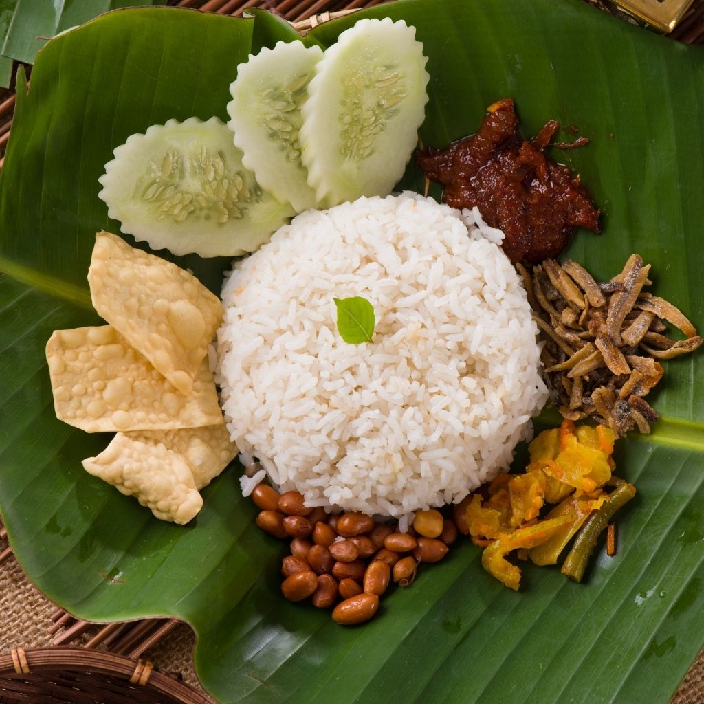 Vegetarian Dishes in Singapore - Vegetarian Nasi Lemak