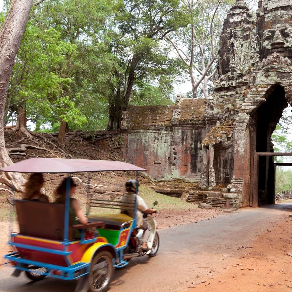 Tuk Tuk ride in Angkor Wat