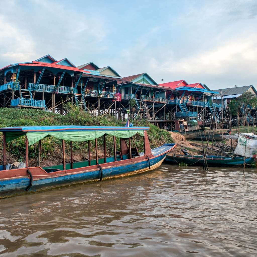 Floating villages in Cambodia