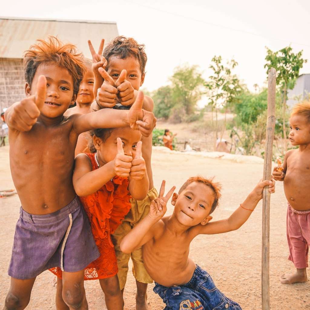 Friendly people in Cambodia