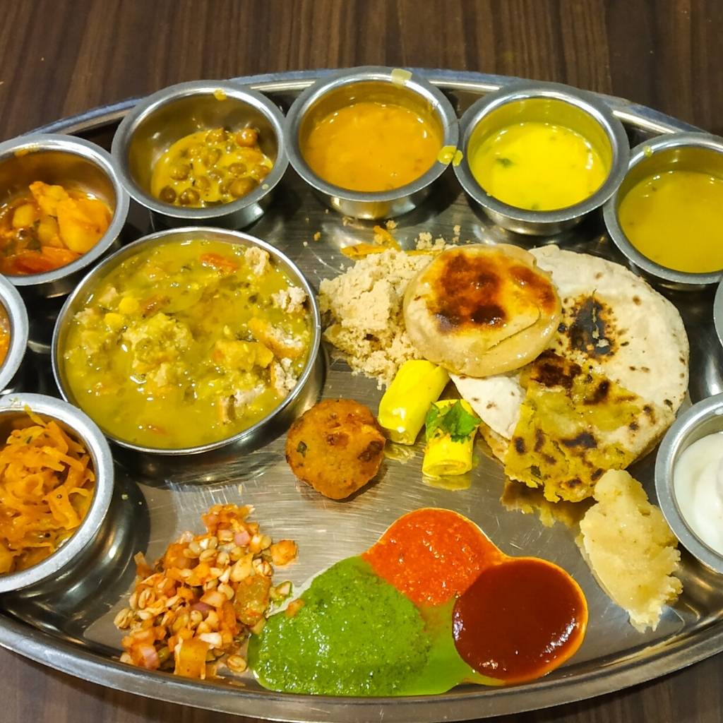 Gujarati Thali is a popular food