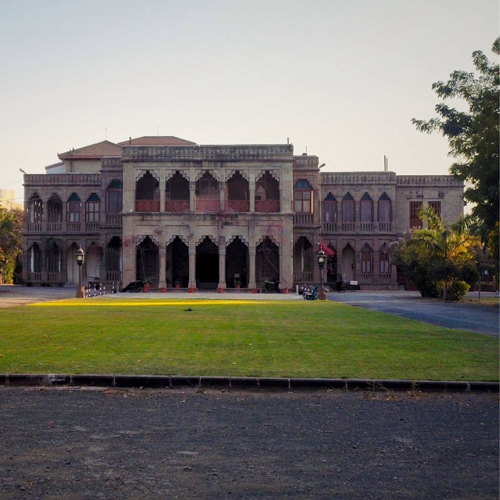 The grandeur of Nilambag Palace in Bhavnagar