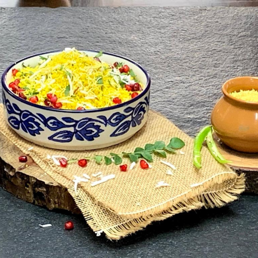 Gujarati food dish - sev khamni