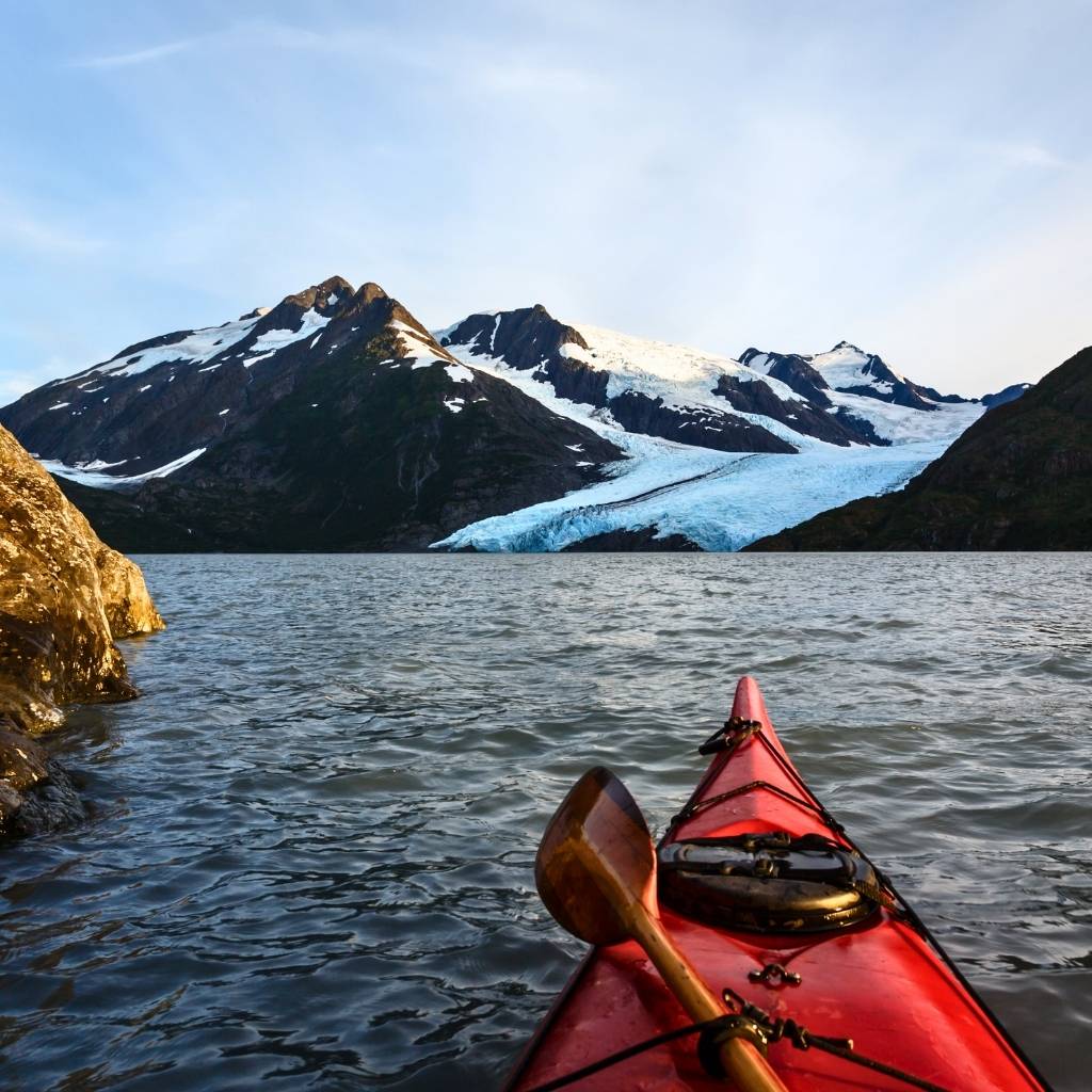 Kayaking in Alaskan Wilderness is an experience of a kind.