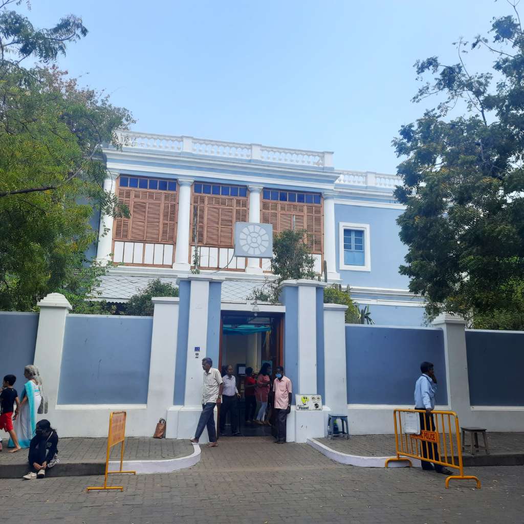The iconic Aurobindo Ashram of Pondicherry