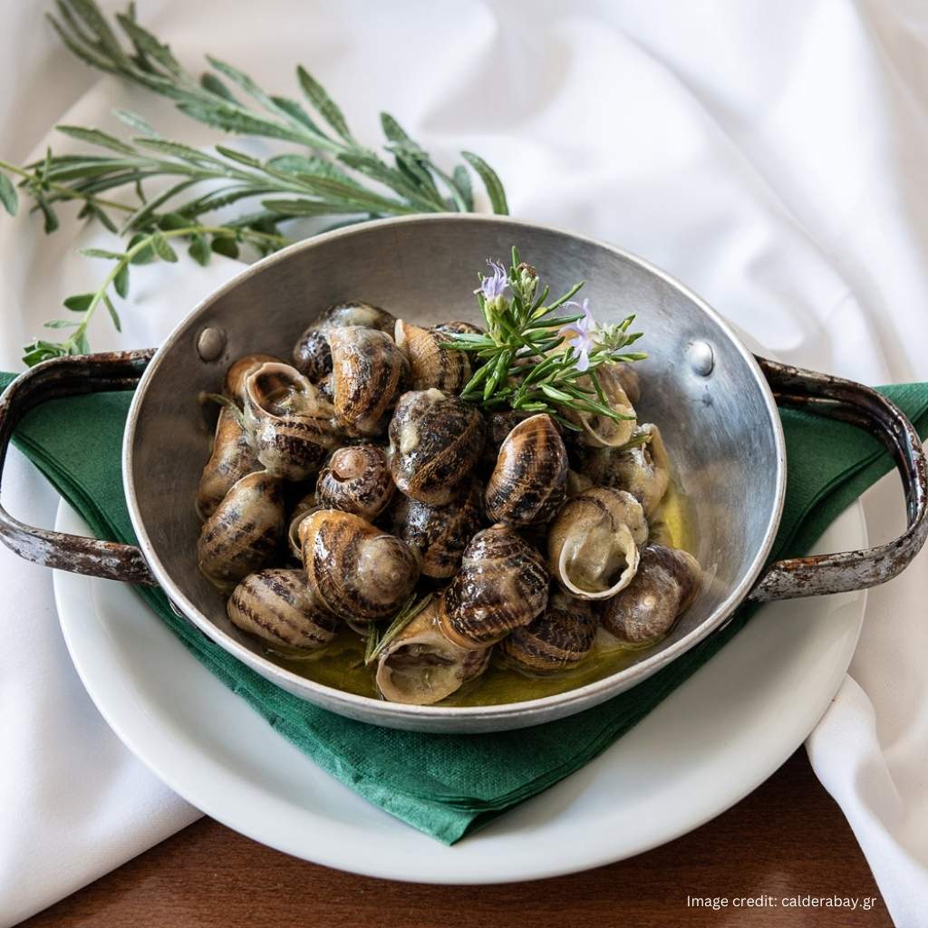 Chochlioi Boubouristi is a traditional Cretan dish that consists of fried snails