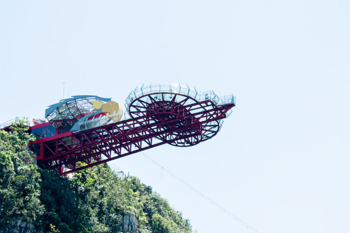 Eagle's Nest is a glass bottom cantilever platform