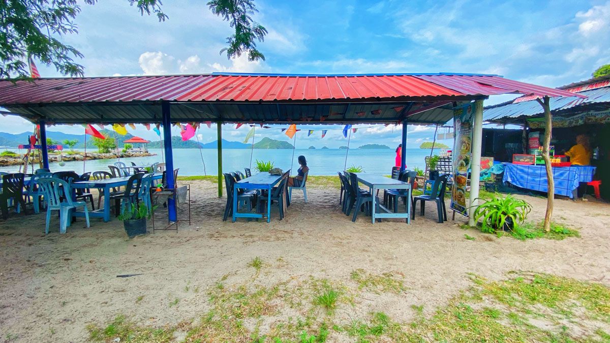 The scenic location of Tanjung Pandan restaurant in Tuba island of Langkawi