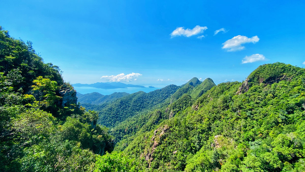 One of the viewing platforms at the top station offers this panoramic view