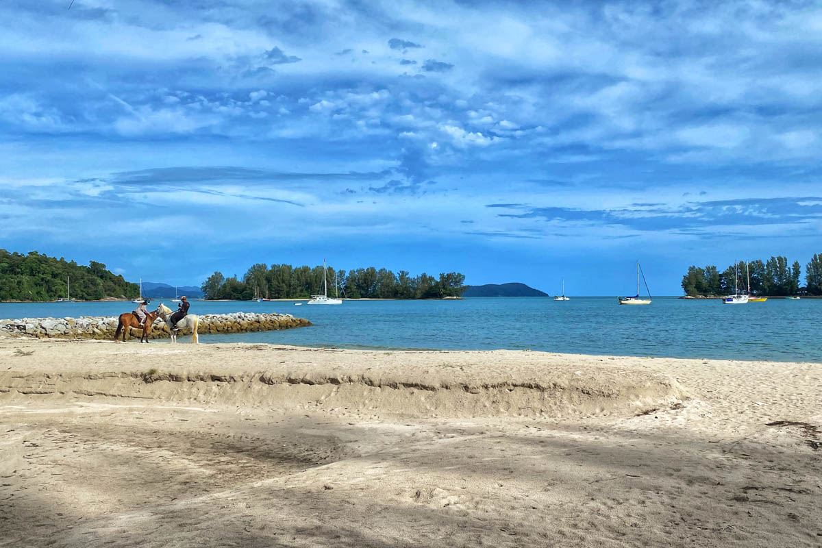 Pantai Kok's beachfront was still under construction, but the views are breathtaking