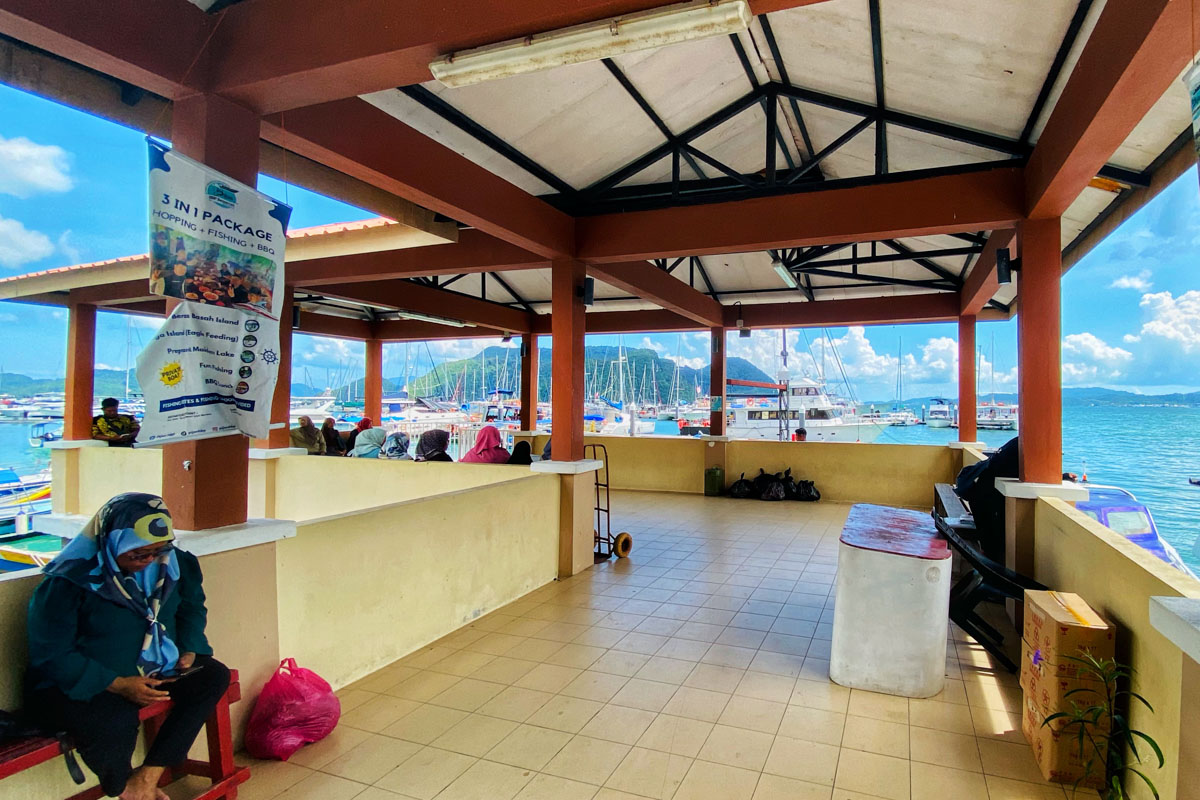 The Dato Syed Omar jetty in Kuah was previously called Marble jetty