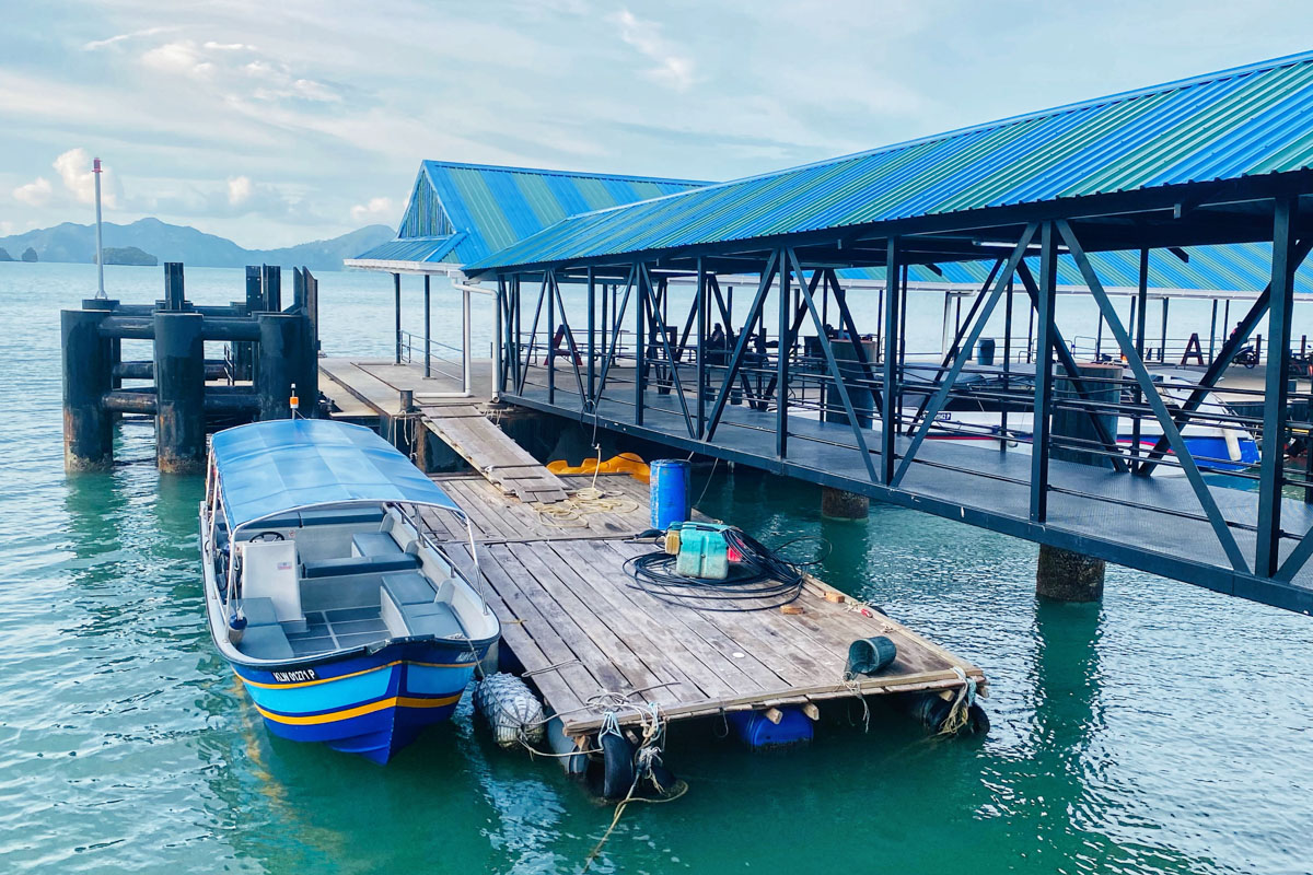 A picture perfect view of Pulau Tuba jetty