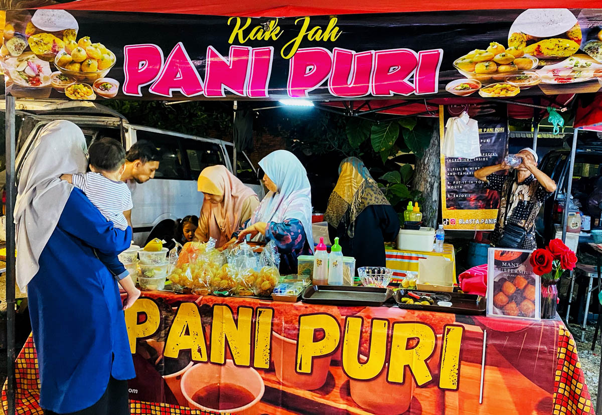 Pani Puri, a beloved street food in India, was my most surprising discovery at Langkawi night market