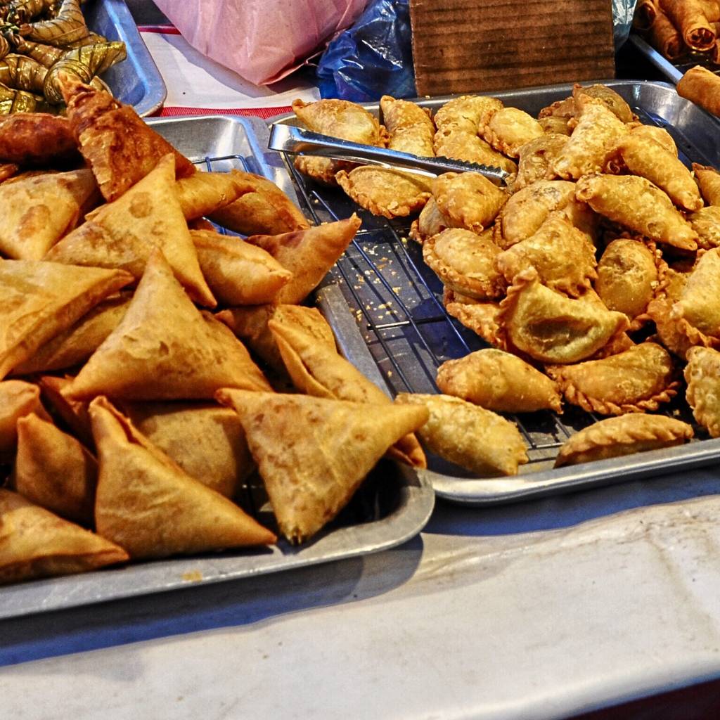 Karipap, also known as curry puffs, is a savory pastry