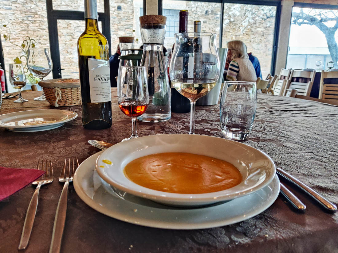 The carrot cream in Douro valley food