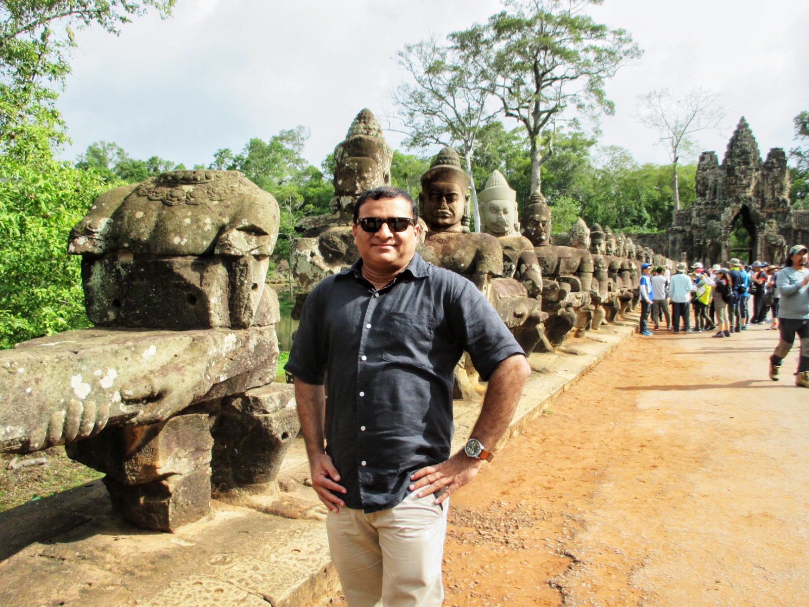 Rahuldev Rajguru at Angkor Thom inside Angkor Wat complex