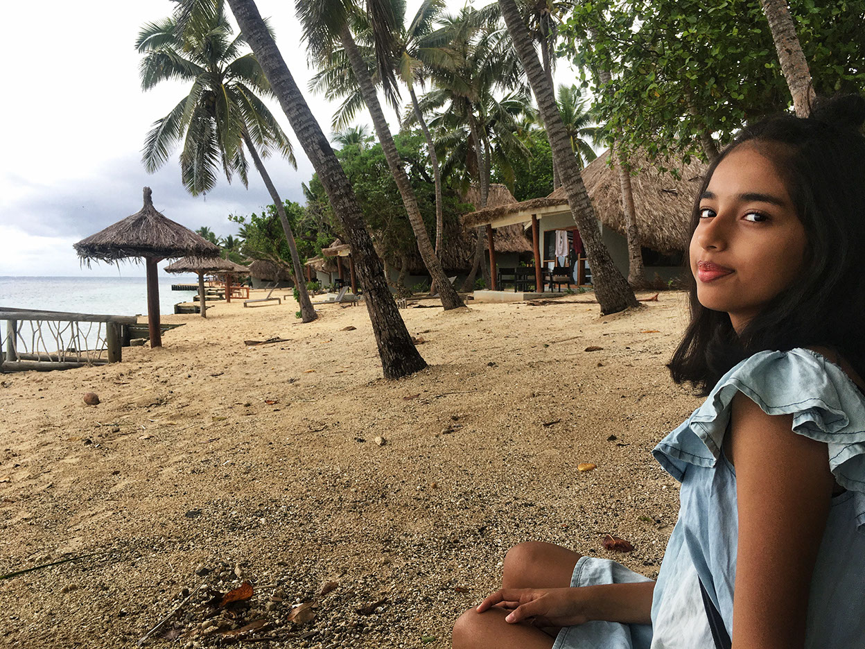 Helee Bhavsar in Fiji island
