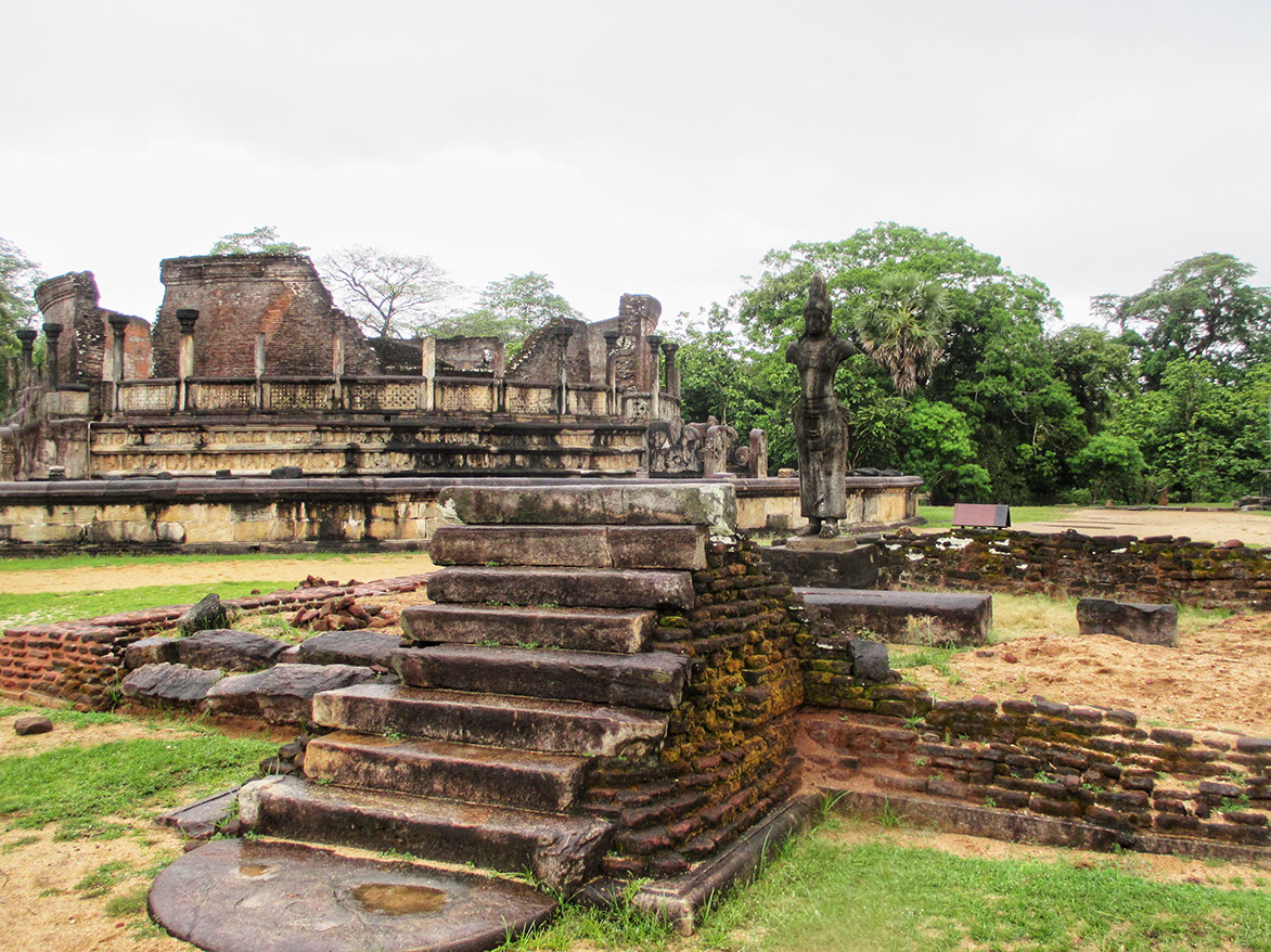The Ancient city of Polonnaruwa and The Royal Palace also known as the Vijayotpaya