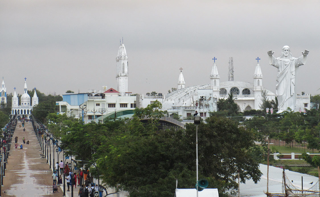 An overview of the several churches in Velankanni