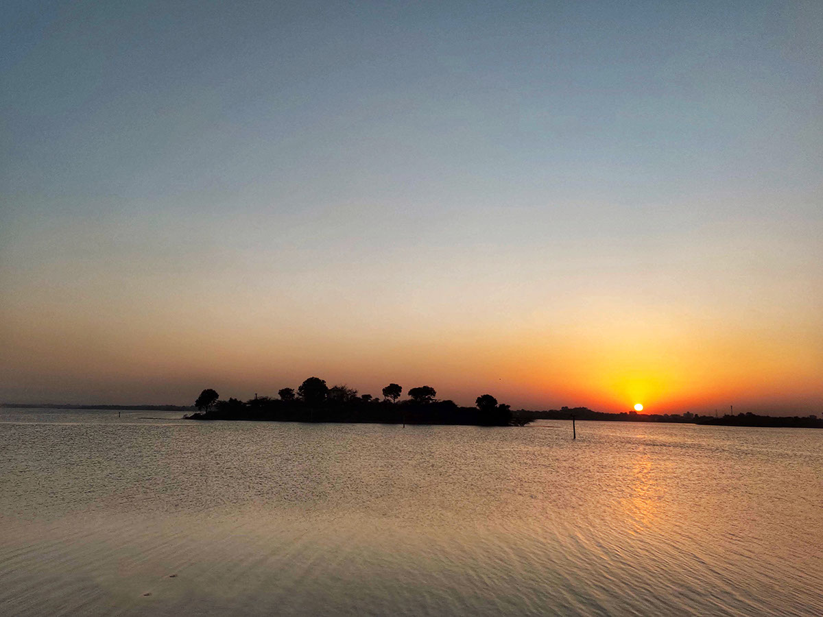Stunning sunset at Gaurishankar Lake (Bortalav)