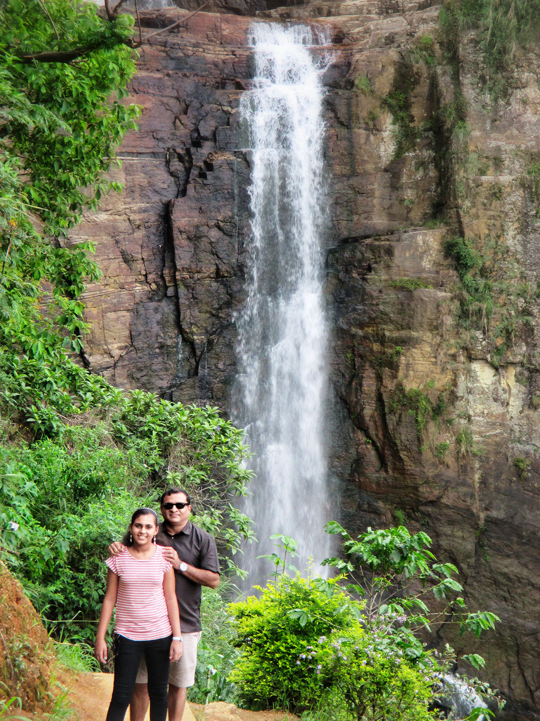 The majestic Ramboda Falls in Sri Lanka