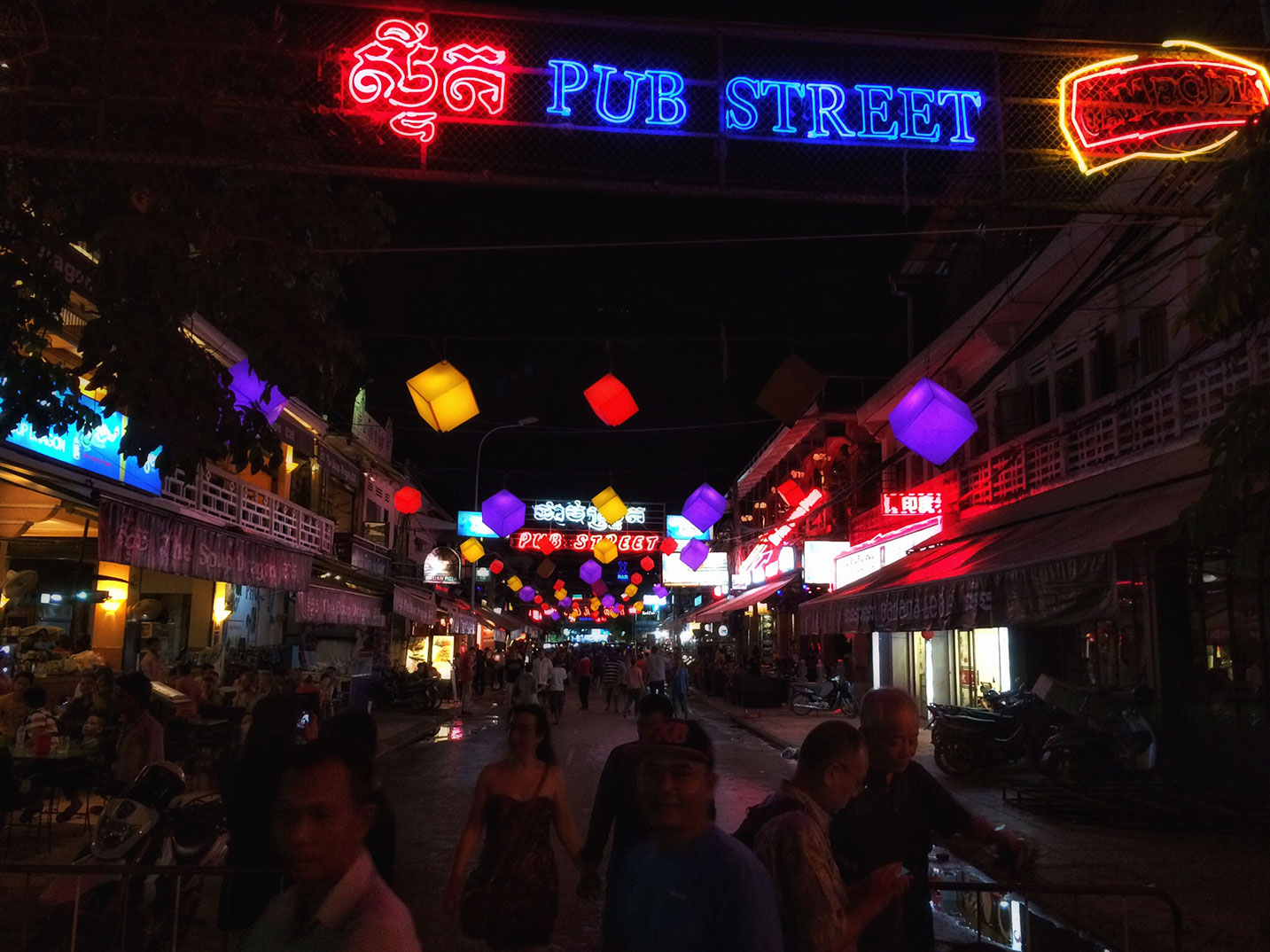 Pub Street is the nightlife hub of Siem Reap Cambodia