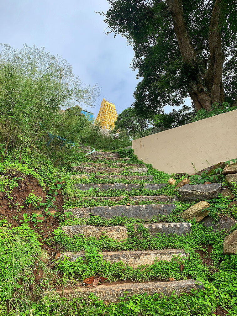 Steps to BR Hills Temple Gopuram