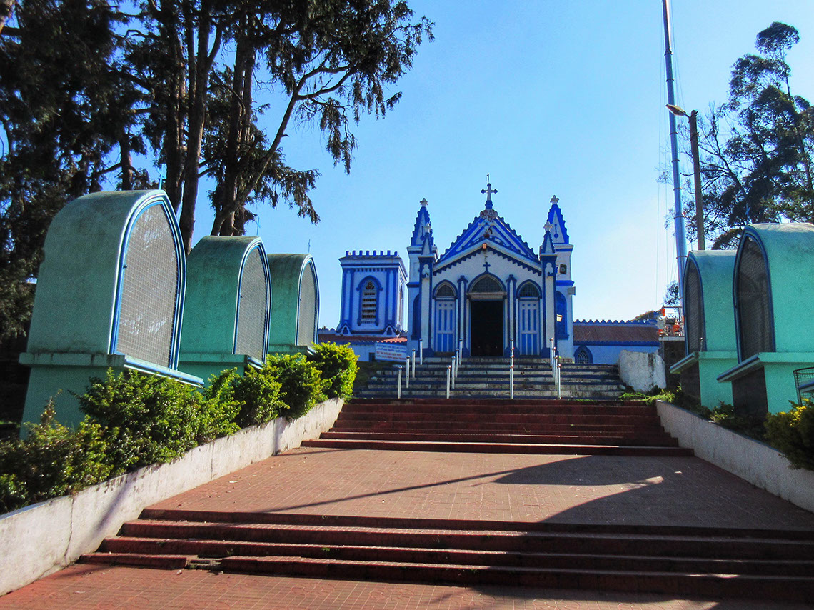 The holy Shrine of La Saleth at 7,000 feet elevation was the first Church in Kodaikanal
