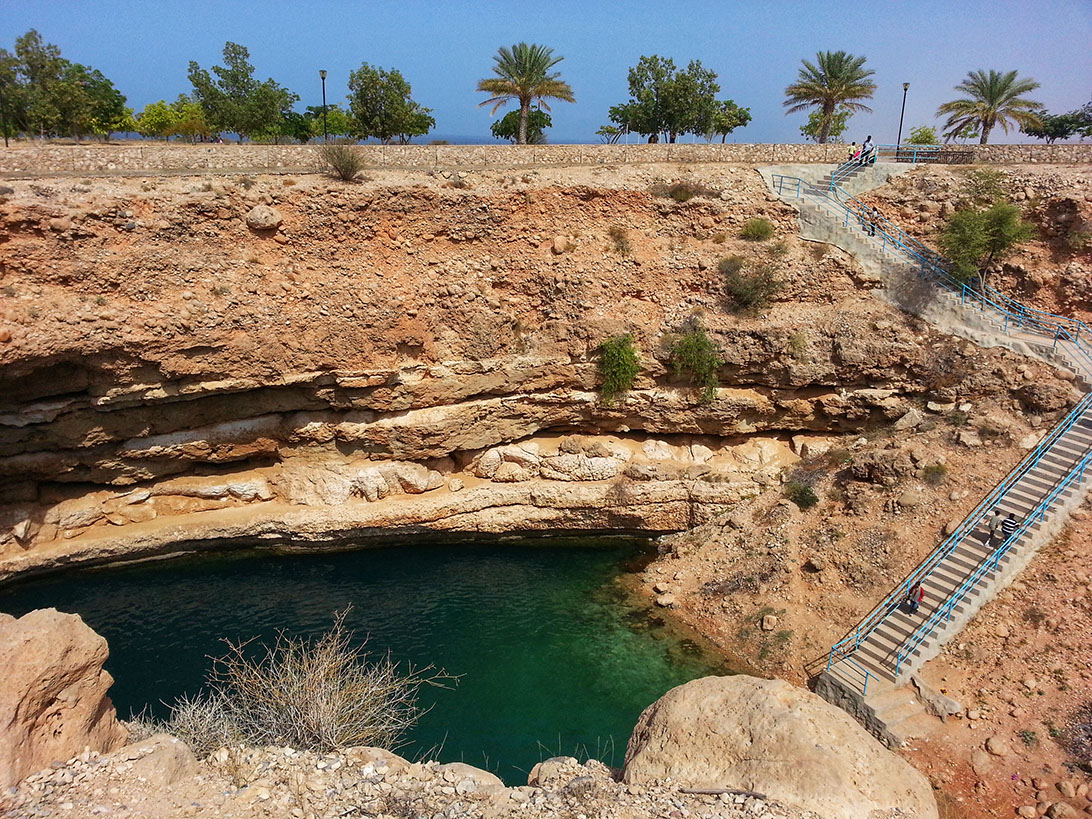 Bimmah Sinkhole in Muscat Oman