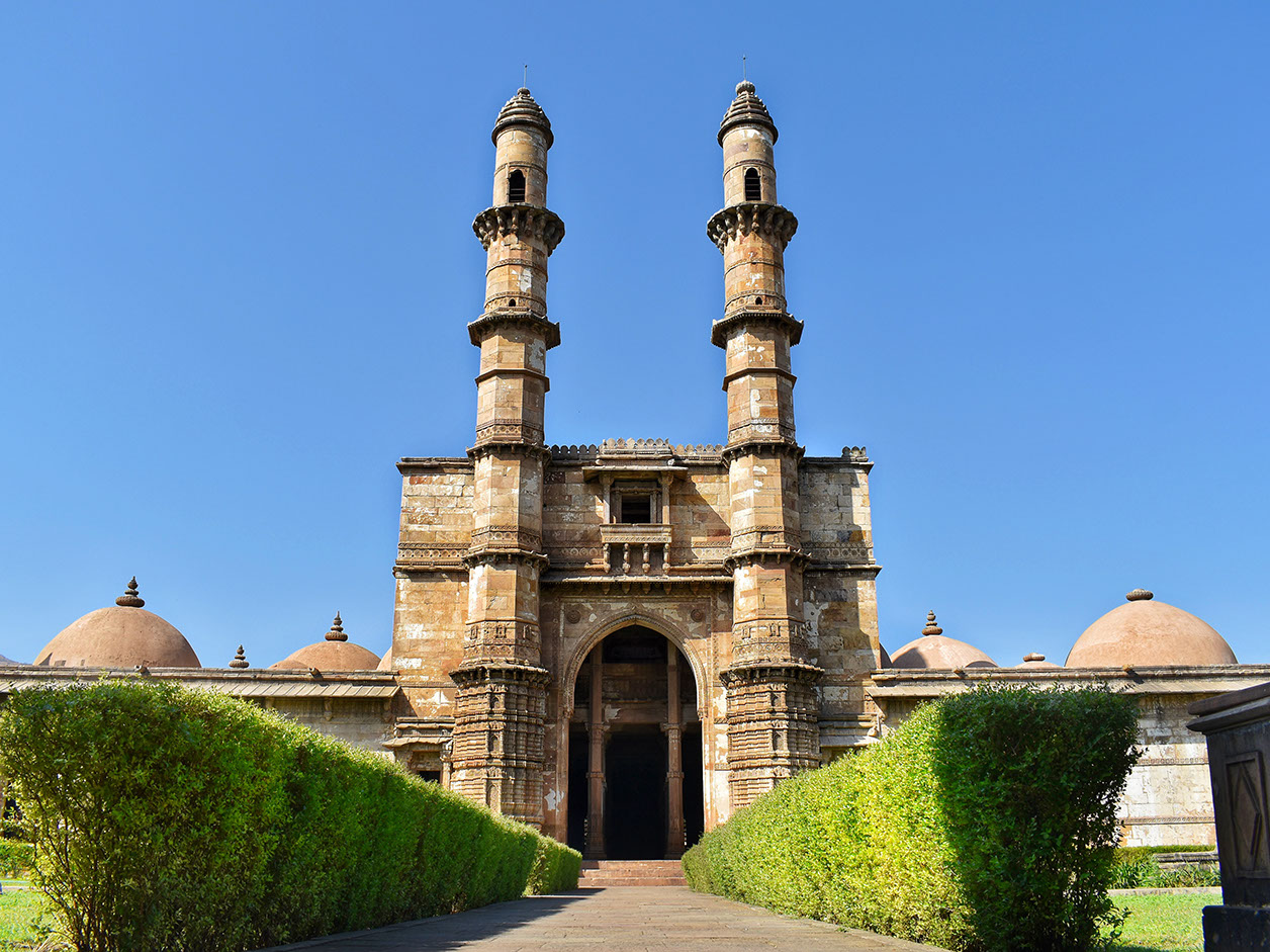 Typical Gujarati-style architecture of Jami Masjid in Champaner