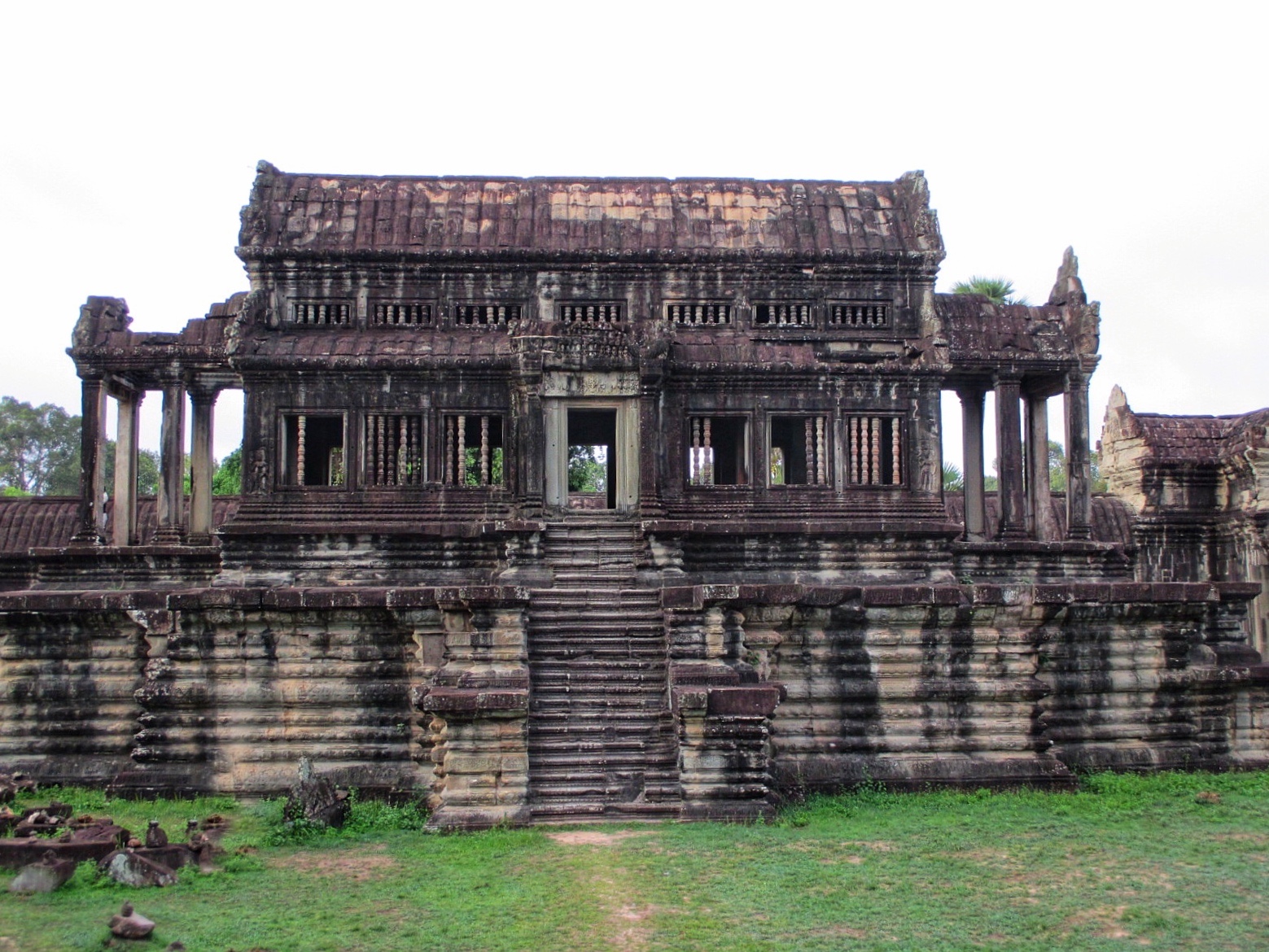 Northern Library building inside Angkor Wat complex