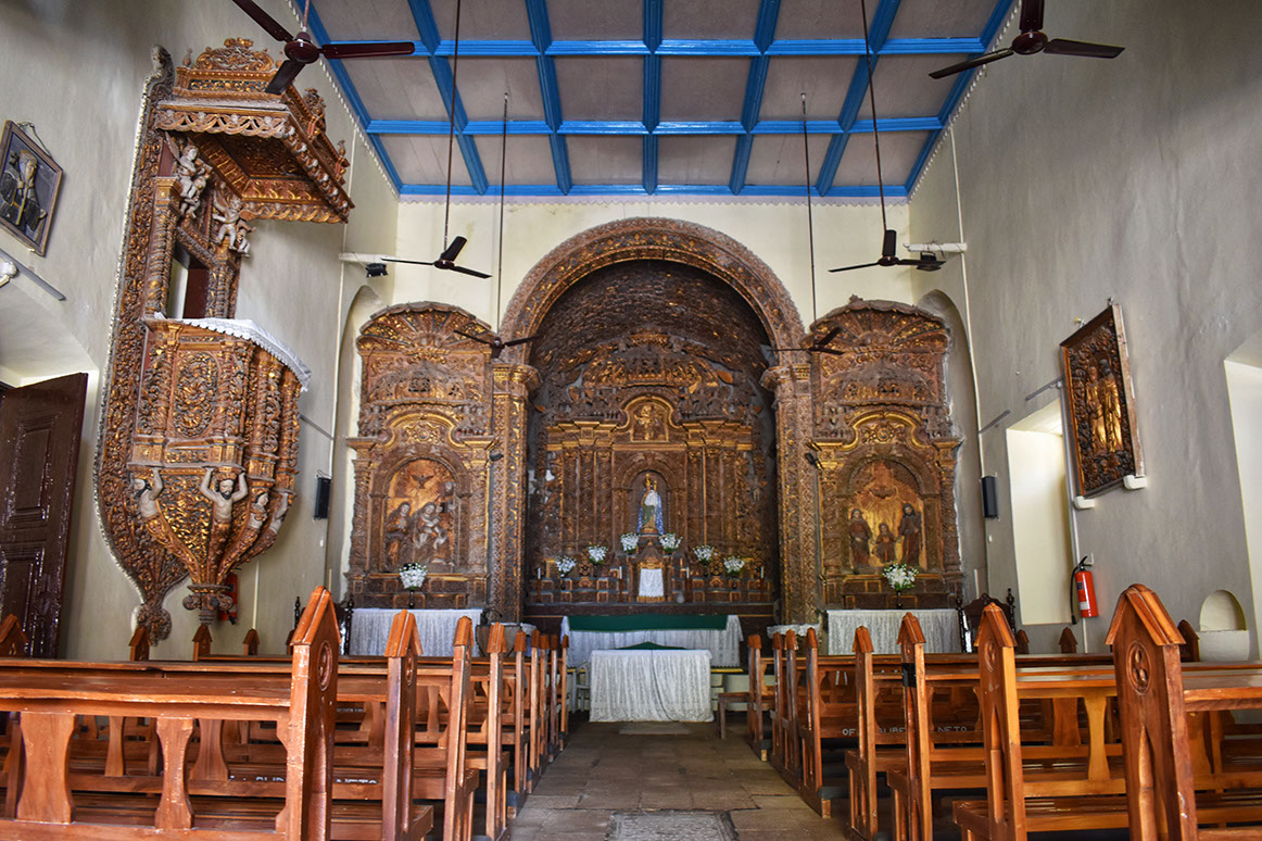 Over view of the church chapel of our lady of Rosary in Daman