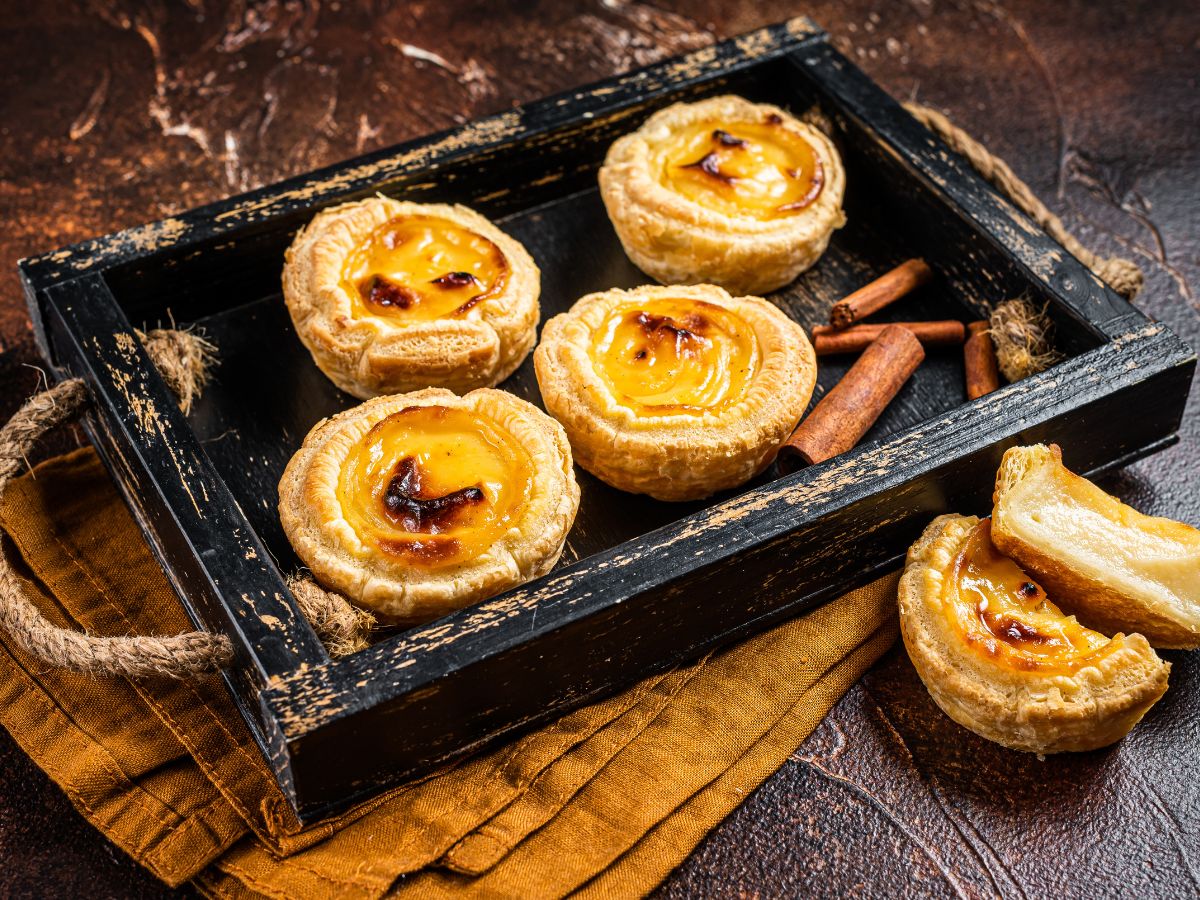 The golden, flaky Pastel de Nata, the ultimate comfort dessert of Porto