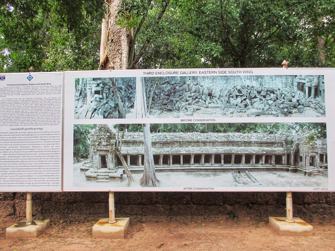 Ta Prohm is a joint project between Archaeological Survey of India (ASI) and APSARA