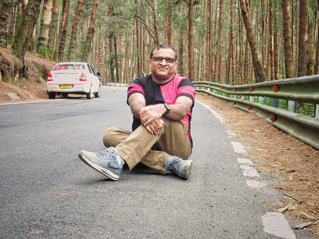 Rahuldev Rajguru is soaking in the calmness of pine forest in Kodaikanal