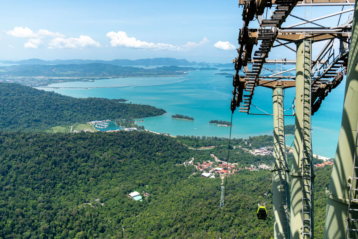 Breathtaking view of Andaman Sea from Langkawi SkyCab