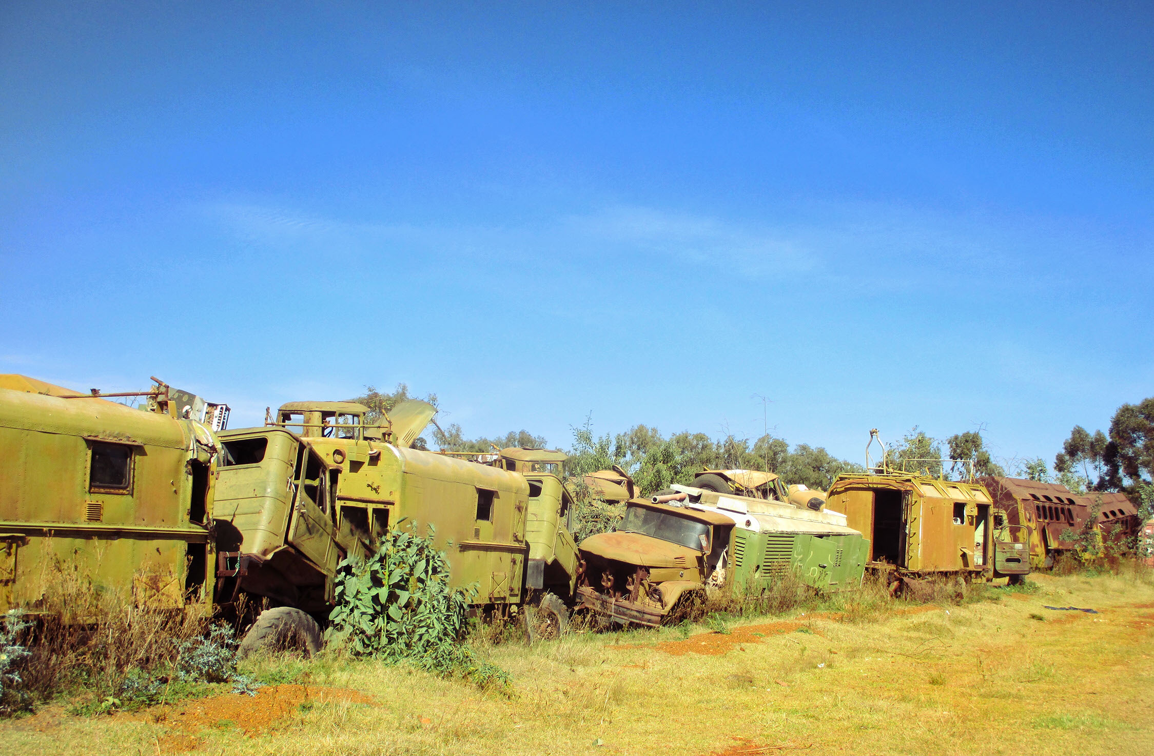 Military Tank graveyard Asmara
