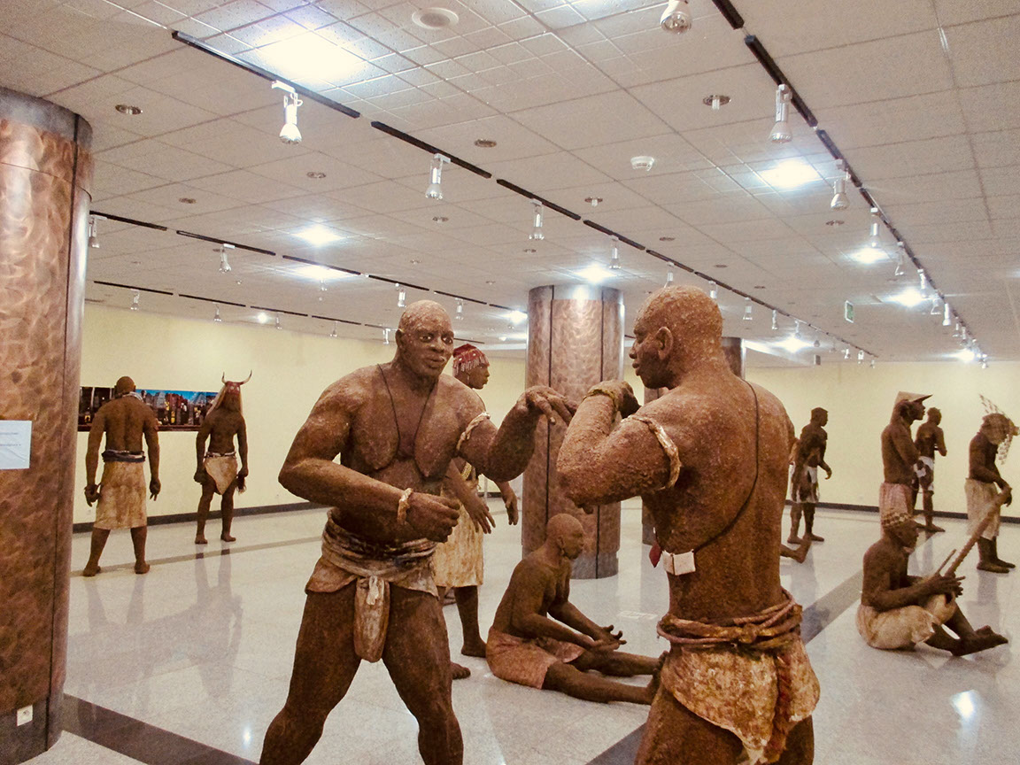 The African Renaissance Monument offers a glimpse of African art and culture inside.