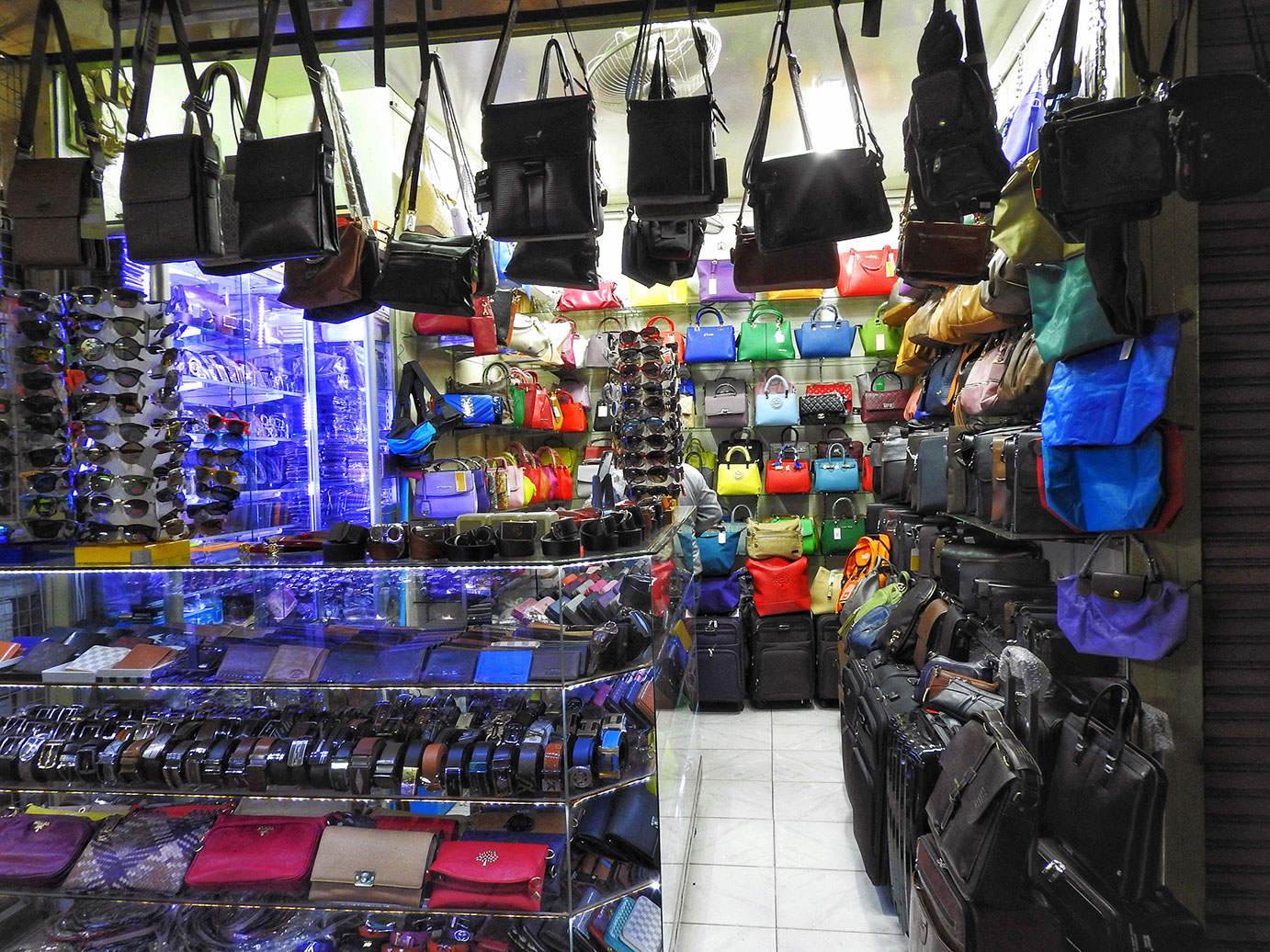 One of the many shops in the Russian Market in Phnom Penh